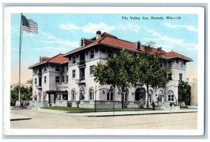 Neenah Wisconsin WI Postcard Valley Inn Exterior Building 1936 Vintage Antique