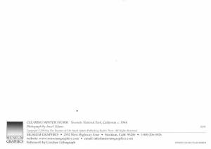 Clearing Winter Storm - Yosemite National Park, CA