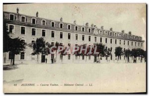 Old Postcard Auxerre Vauban Barracks Building Central Army