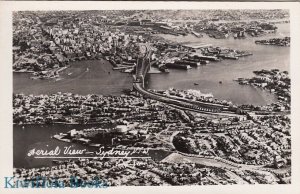 Postcard RPPC Aerial View Sydney Australia