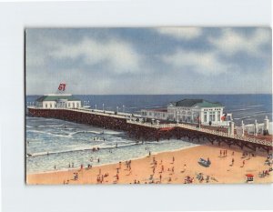 Postcard Heinz Ocean Pier, Atlantic City, New Jersey