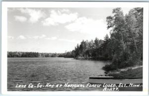 RPPC  ELY, Minnesota  MN   Lake Gegoka  NATIONAL FOREST LODGE   Postcard