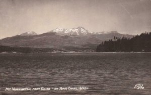 RPPC: Mt. Washington From Union on Hood Canal, Ellis #570, Mint (PC1019)