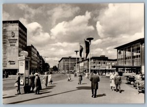 Münster Germany Postcard At the Main Train Station c1950’s Vintage RPPC Photo
