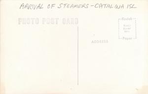 RPPC Steamers Arriving at Catalina Island CA, California