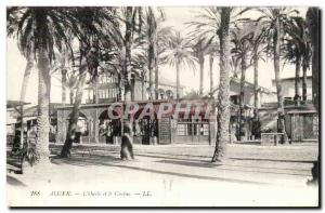 Algeria Algiers Old Postcard L & # 39oasis and Casino (restaurant Oasis palms)