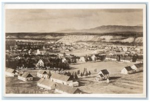 c1910's Bird's Eye View Of Whitehouse Yukon Territory Canada RPPC Photo Postcard