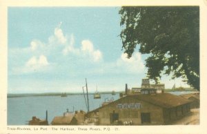 Three Rivers PQ CanadaThe Harbour White Border Postcard