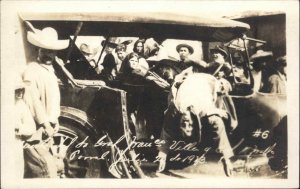 Death of Pancho Villa Mexican Revolution MaCabre Car c1923 Real Photo Postcard