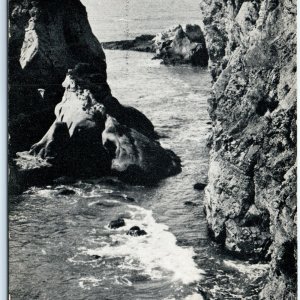 c1900s Pismo, Cal. Cable Bridge Shell Beach Postcard CA Cliff Horse Carriage A87