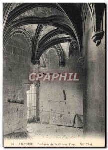 Old Postcard Amboise Interior Of The Big Tower