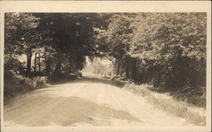 Road NE of Wallingford CT Connecticut c1910 Real Photo Postcard