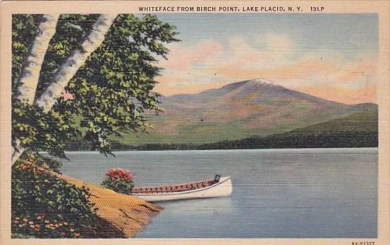 New York Lake Placid Whiteface From Birch Point