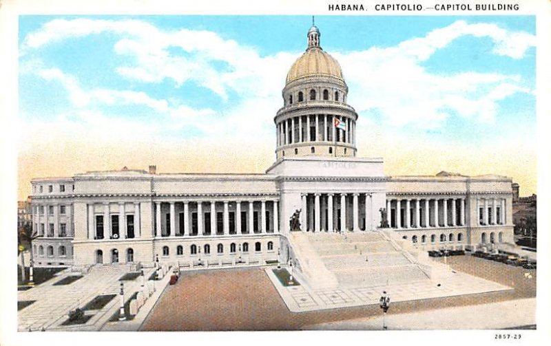 Capitolio, Capitol Building Habana Cuba, Republica de Cuba Unused 