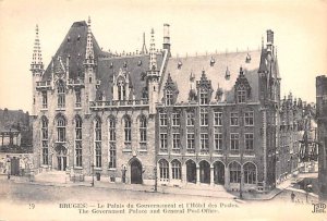 The Government Palace and General Post Office Bruges Belgium Unused 