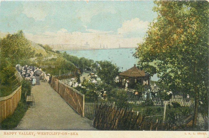 Postcard England Westcliff-on-Sea Happy Valley