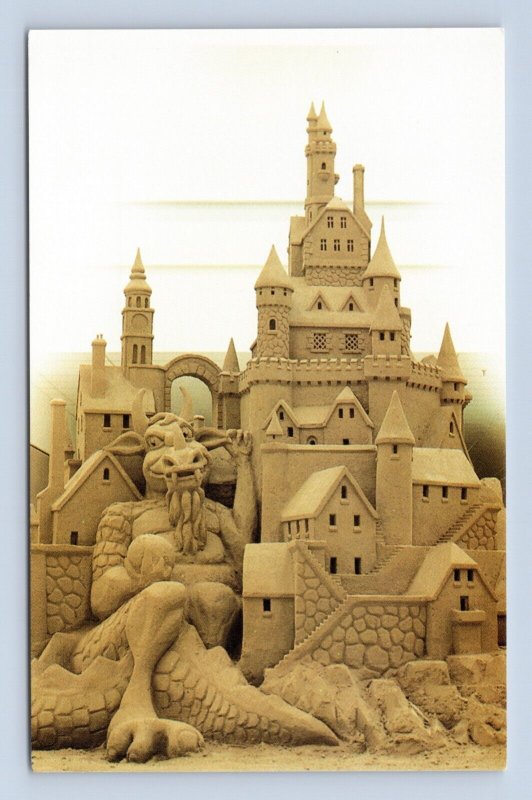 Grand Central Mall Sand Castle Parkersburg WV UNP Chrome Postcard C18