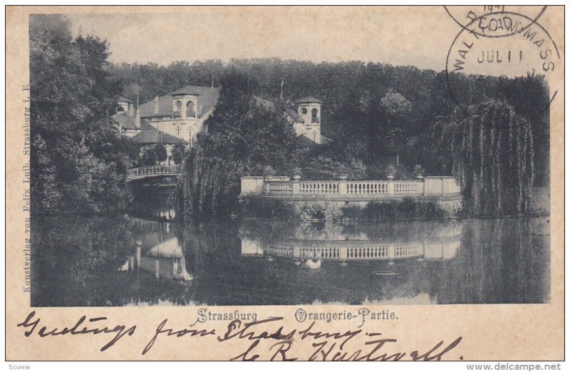 STRASBOURG, Bas Rhin, France, 1900-1910's; Orangerie-Partie