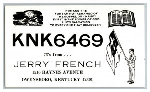 Postcard QSL Radio Card From Owensboro Kentucky KNK6469