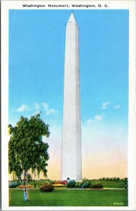 postcard Washington Monument