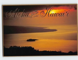 Postcard Tranquil Maui Sunset Aloha from Hawaii USA