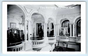 RPPC  BELMONT, California CA ~ The Gallery at RALSTON HALL 1956  Postcard