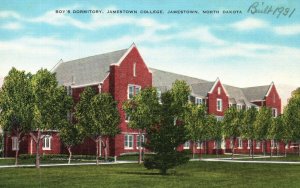 Vintage Postcard Boys' Dormitory Jamestown College Campus Jamestown North Dakota