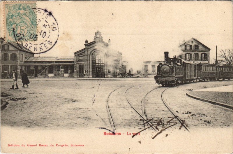 CPA SOISSONS La Gare (155633)