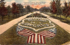 Irrigation Congress Welcom Mineral Palace Park, Pueblo, Colorado, USA 1911 