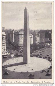 Obelisco, Sobre La Avenida 9 De Julio, Buenos Aires, Argentina, 1910-1920s