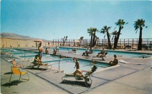 California Desert Highlands Hot Springs Swimming Pool Mellinger Postcard 22-8272