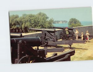 Postcard Gun Emplacements at South Bastion Old Fort Niagara USA