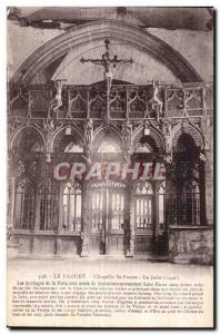 Old Postcard The Faouet Chapel St Fiacre The Jube
