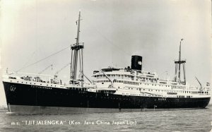ms Tjitjalengka Royal Java China Japan Line RPPC  06.66