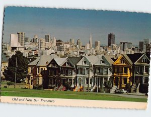 Postcard Old and New San Francsico, California