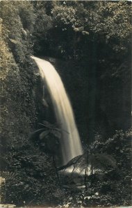 Indonesia Java Tjisaroewa Deze waterfall photo postcard