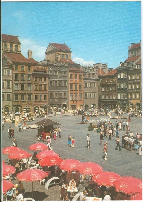 Poland, Warsaw, Warszawa, Rynek Starego Miasta, unused Postcard