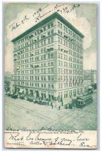 Birmingham Alabama Postcard First National Bank Exterior Building 1908 Vintage