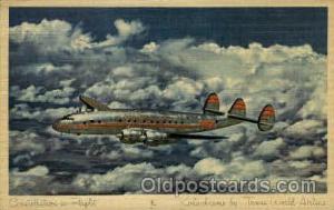 Constellation In Flight Airplane, Aviation, Postcard Post Card  Constellation...