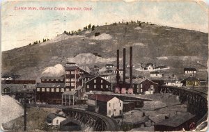 Postcard Colorado Cripple Creek District Elkton Gold Mine Ghost Town 1908 V207