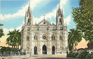 Postcard Central America Santa Ana 1940s Cathedral 23-4211