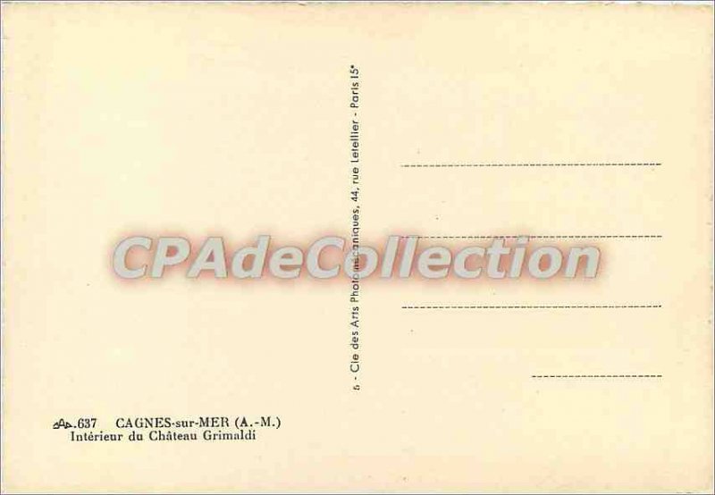 Postcard Modern Cagnes sur Mer (A M) Interior Grimaldi castle