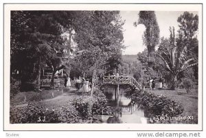 RP, Beautiful Scene, Xochimilco, Mexico, 1930-1950s