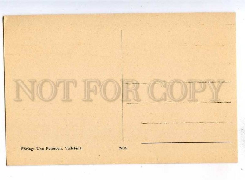 192283 SWEDEN Vadstena Roda Tower Vintage postcard