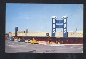 PHOENIX ARIZONA GREYHOUND BUS DEPOT OLD CARS DOWNTOWN VINTAGE POSTCARD