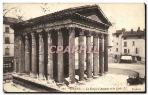 Old Postcard Vienna Temple of Augustus and Livia