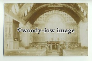 cu1915 - Interior of St.Digain Church, Llangerniew Village, Abergele - Postcard