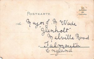 A691 Germany Gruss aus Hillmanns Hotel Bremen Winter View litho postcard