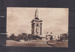 VICTORIA, MELBOURNE, QUEEN VICTORIA MONUMENT, THE DOMAIN, c1910 ppc., unused.