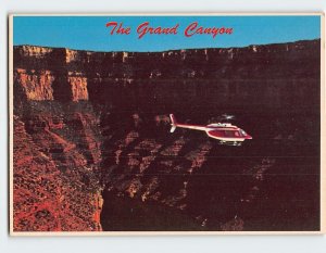 Postcard Jet Helicopter The Grand Canyon Arizona USA